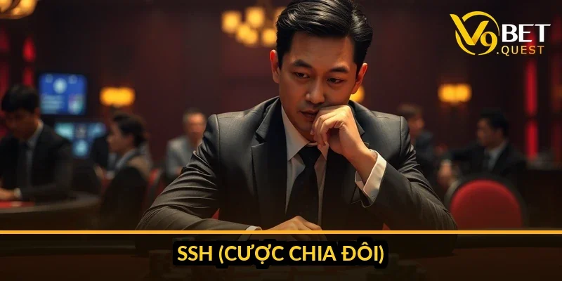 Bàn Fan Tan V9bet với các ô cược được đánh dấu
