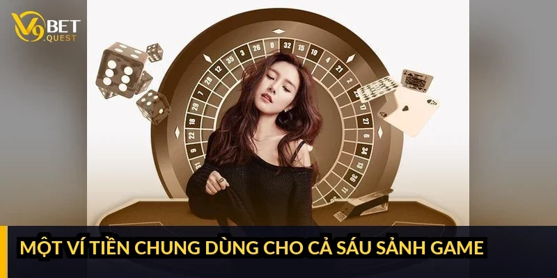 Một ví tiền chung dùng cho cả sáu sảnh game