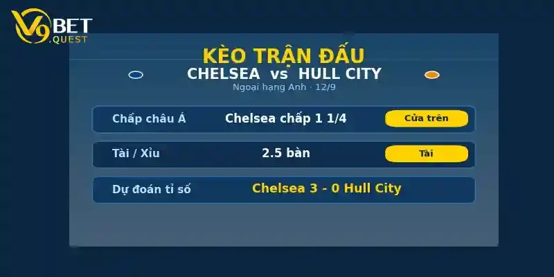 Soi kèo Chelsea vs Hull City 2 Kèo trận đấu Chelsea vs Hull City
