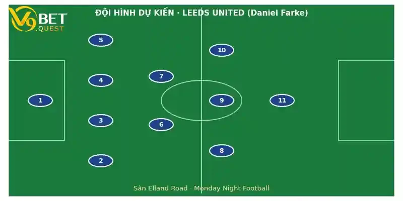 Đội hình dự kiến Leeds vs Newcastle