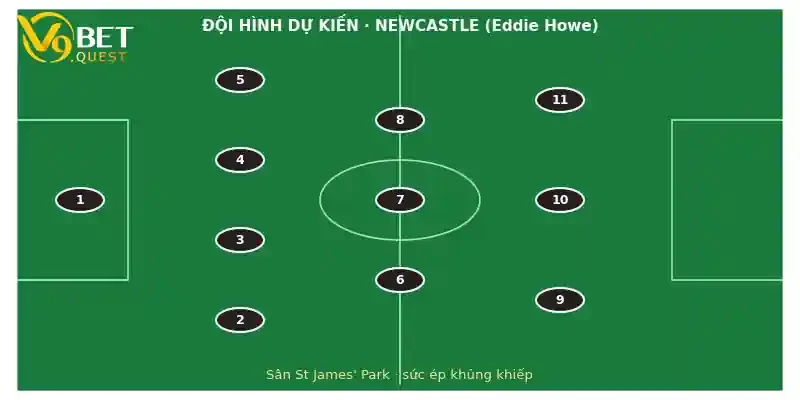 Đội hình dự kiến Newcastle vs Hull City